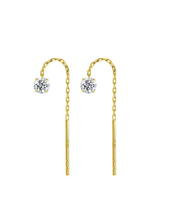 Crystal Threader Drop Earrings