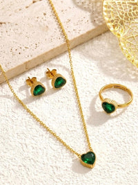 Crystal Heart Jewelry Set - view 2