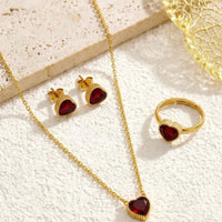 Crystal Heart Jewelry Set - view 3