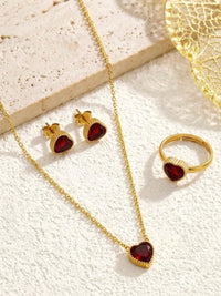 Crystal Heart Jewelry Set - view 3
