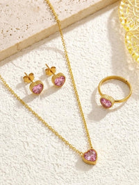 Crystal Heart Jewelry Set - view 5