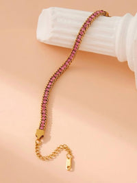 Crystal Tennis Chain Bracelet - view 5