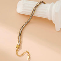 Crystal Tennis Chain Bracelet — Crystal White - view 2