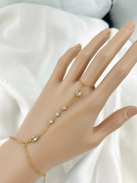 Mixed Bezel Crystal Hand Chain Ringlet - view 3
