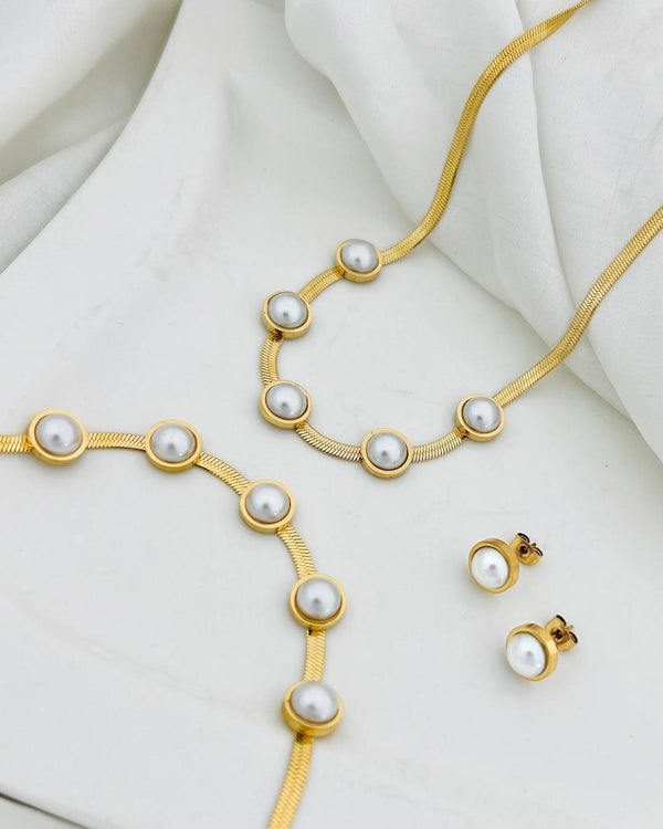 Pearl Station Herringbone Set