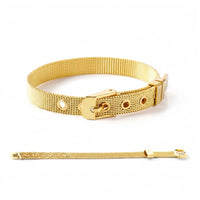 Mesh Belt Buckle Bracelet - view 2