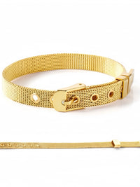 Mesh Belt Buckle Bracelet - view 2