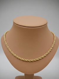 Gold Twisted Rope Chain Set - view 4