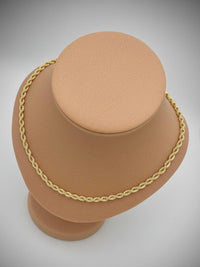 Gold Twisted Rope Chain Set - view 2