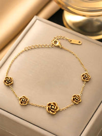Gold Rose Jewelry Set - view 2