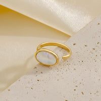 Mother of Pearl Open Ring - view 4