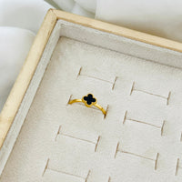Clover Inlay Ring - view 2