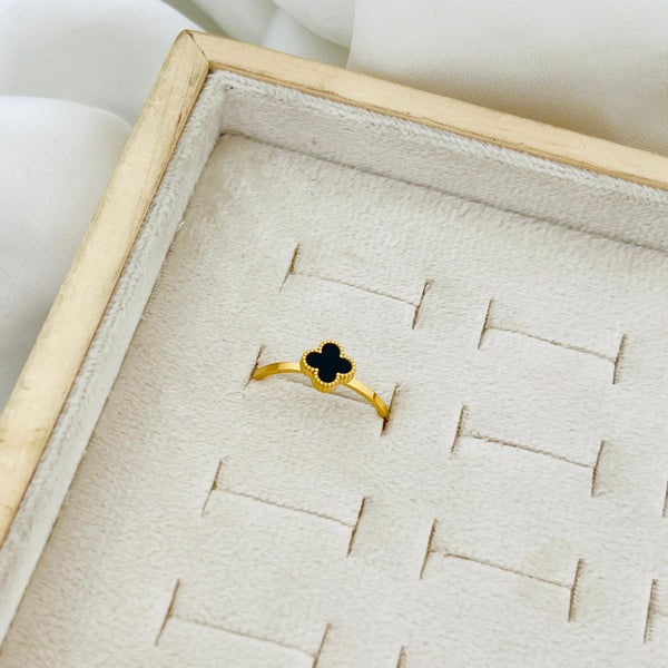 Clover Inlay Ring