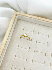 Clover Inlay Ring - view 2