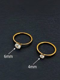 Solitaire Crystal Ring - view 3