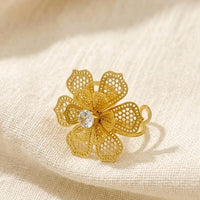 Filigree Flower Ring - view 2