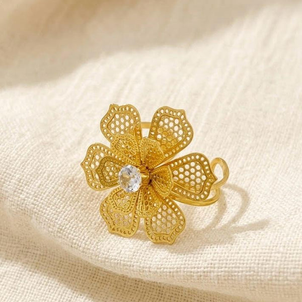 Filigree Flower Ring