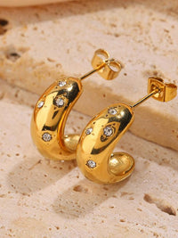 Star Crystal C-Hoop Earrings - view 4