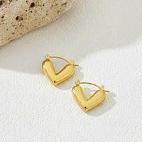 Puffy Heart Hoop Earrings - view 3